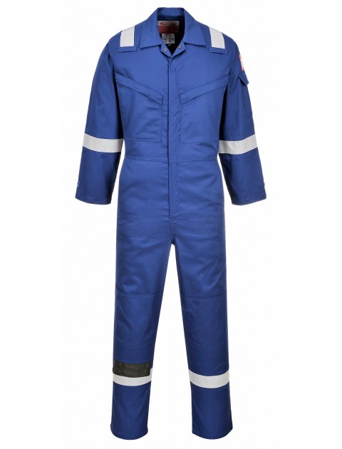 FR21 - Flame Resistant Super Light Weight Anti-Static Coverall – Royal Blue Clothing